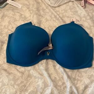 Victoria’s Secret lined Demi dark turquoise bra